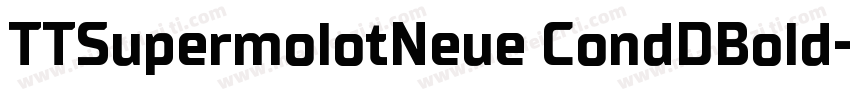 TTSupermolotNeue CondDBold字体转换